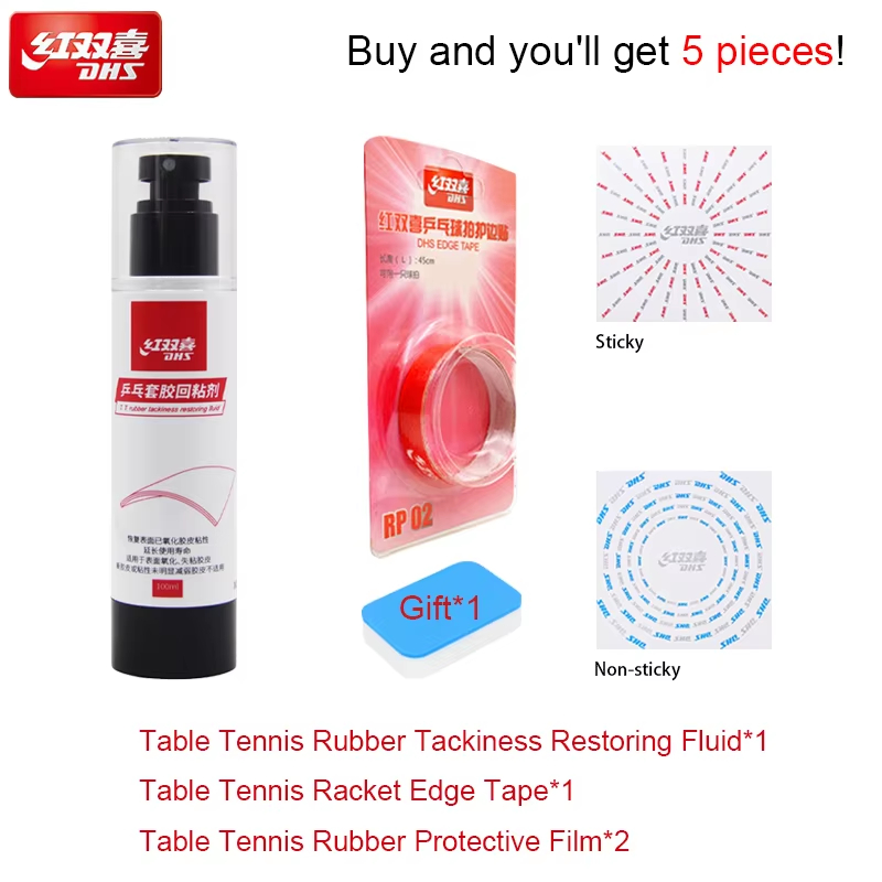 Table Tennis Logo - DHS 100ml Masa Tenisi Kauçuk Tackiness