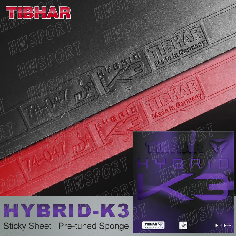 Table Tennis Hybrid Rubbers - TIBHAR hibrid K3 masa tenisi kauçuk