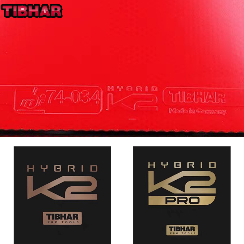 Table Tennis Hybrid Rubbers - TIBHAR HYBRID K2 K2 Pro Yapışkanlı