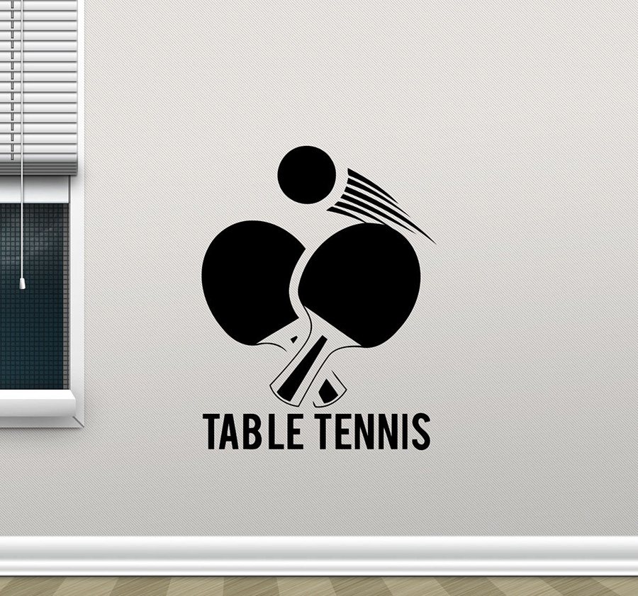 Table Tennis Dimension - Masa Tenisi Duvar Sticker Ping Pong
