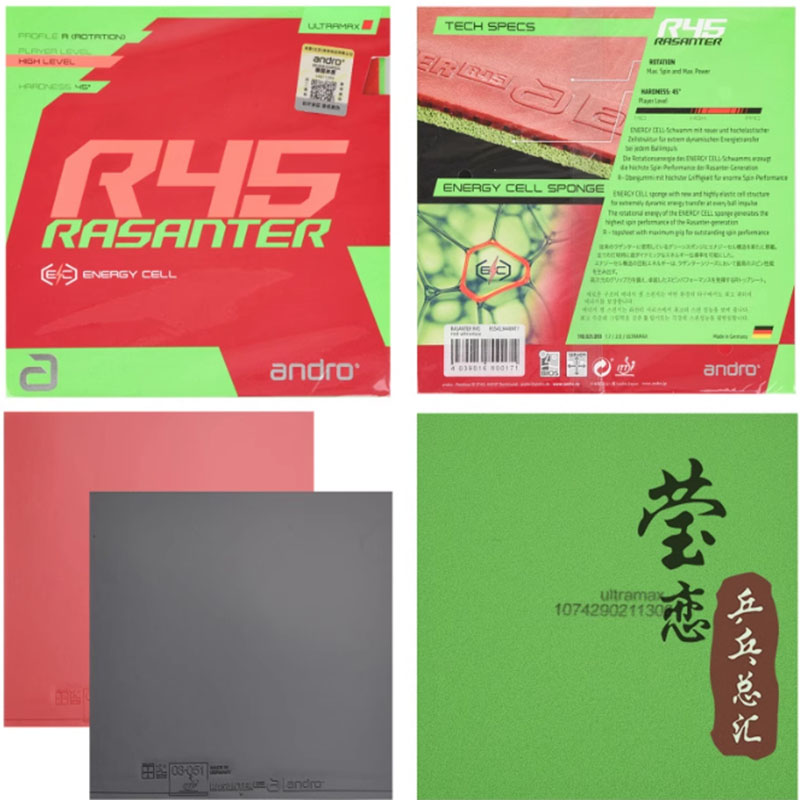 Andro Rasanter R45 47 50 C45 4 - Table Tennis Bat incelemesi ve fiyatı