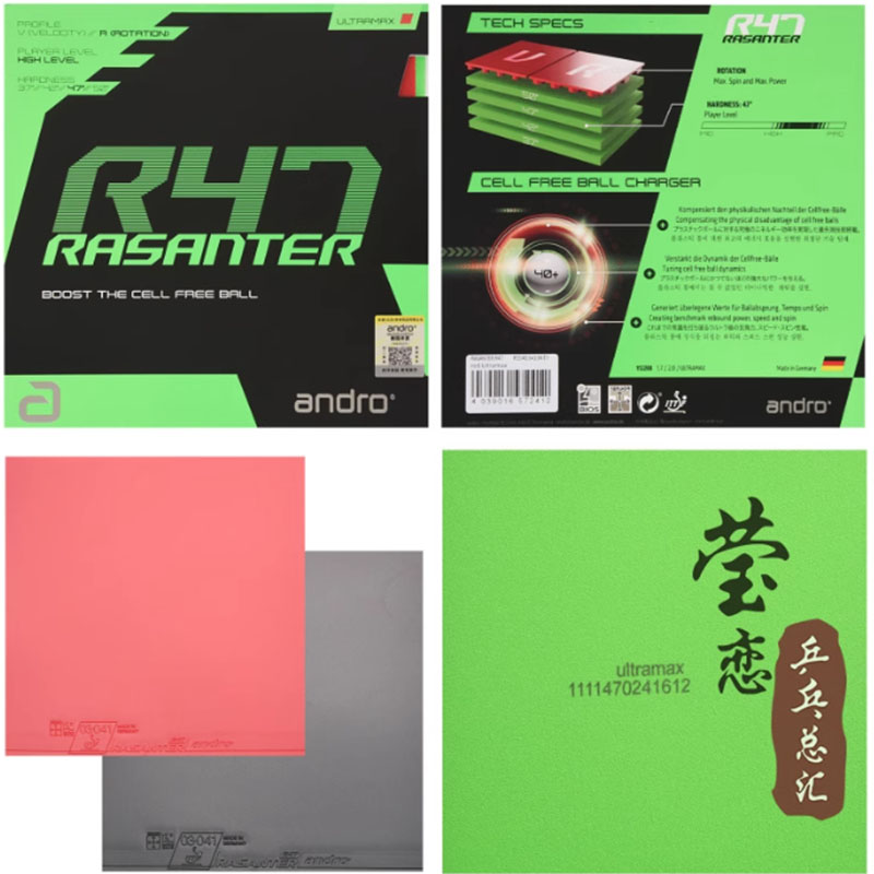 Andro Rasanter R45 47 50 C45 4 - Table Tennis Bat incelemesi ve fiyatı